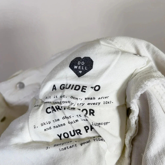 Madewell The High Rise Slim Crop Boy  Friend Jeans In Tile White - Picture 9 of 16